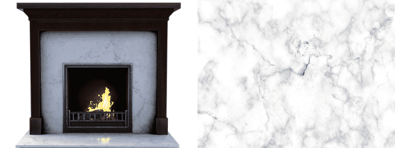 realizzazione camino in marmo